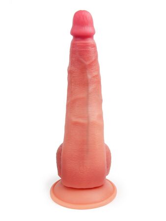 Телесный вибратор-реалистик на присоске - 30 см.